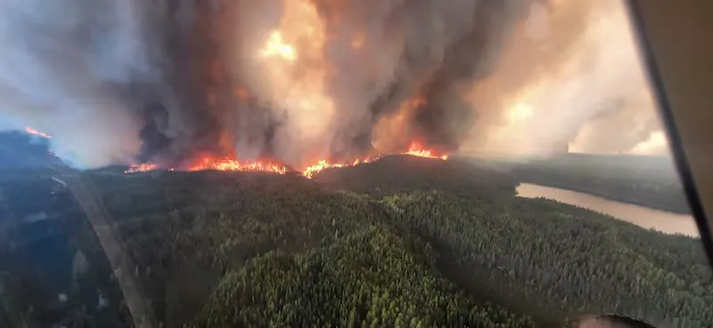 out-of-control wildfires